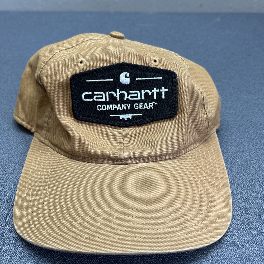 Carhartt Company Gear Brown Cotton Canvas Adjustable Baseball Hat Cap 100436